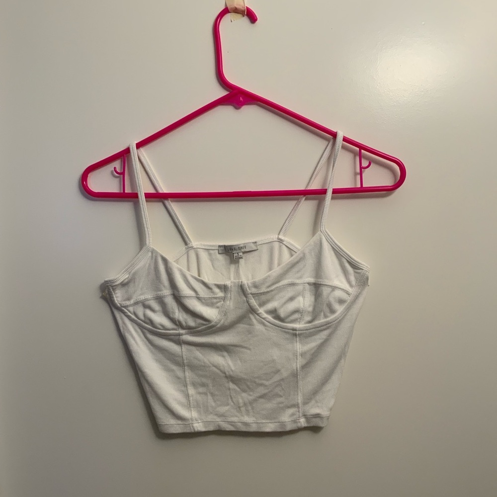White Women's Crop Top